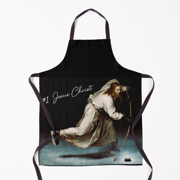Item preview, #1 Jesus Christ Playing Hockey designed and sold by ThePublicPrints.