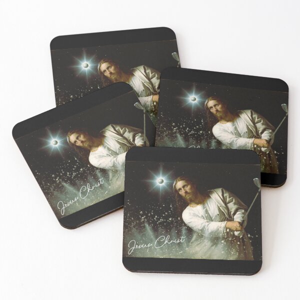 Item preview, Jesus Christ Playing Golf designed and sold by ThePublicPrints.