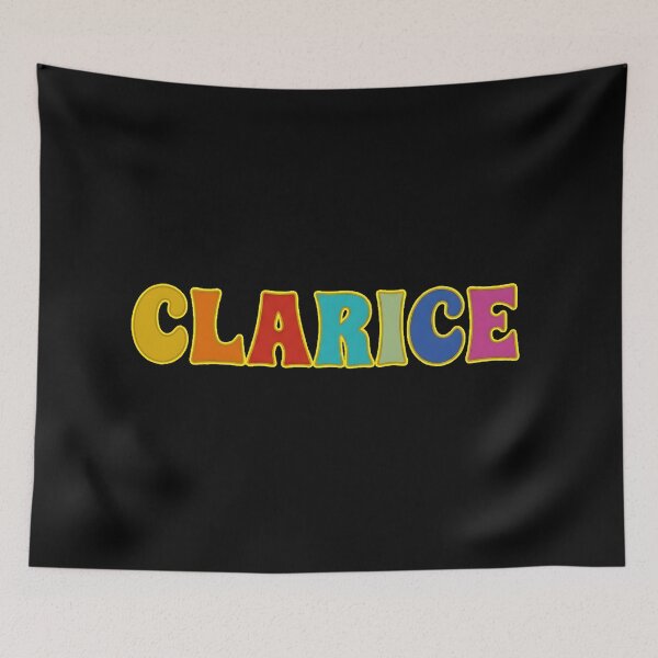 Item preview, ❤️ Clarice Personalized Name Wavy Retro Shirt, Coffee Mug, Sticker Gift designed and sold by HelixPedia.