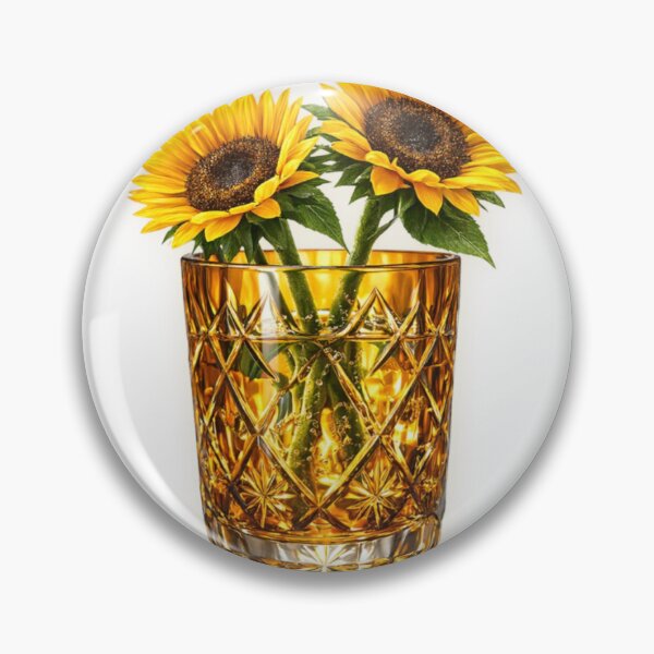 Item preview, Edo Kiriko Glass Specimen: Amber Sunflowers — 琥珀向日葵 designed and sold by NYAO-YUUKI.