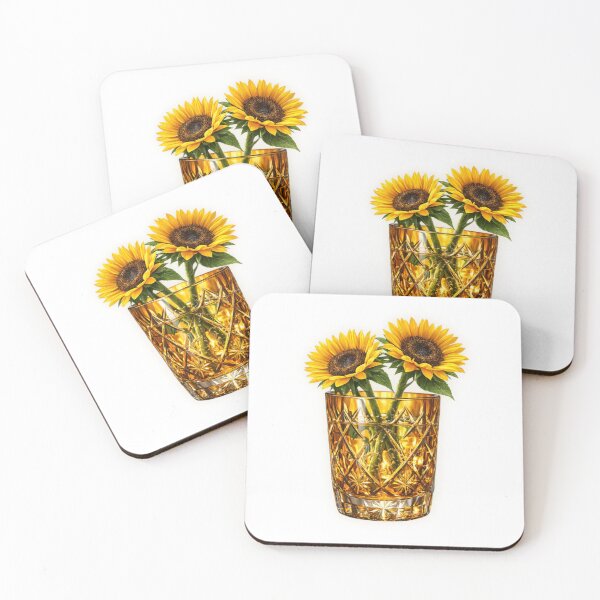 Item preview, Edo Kiriko Glass Specimen: Amber Sunflowers — 琥珀向日葵 designed and sold by NYAO-YUUKI.