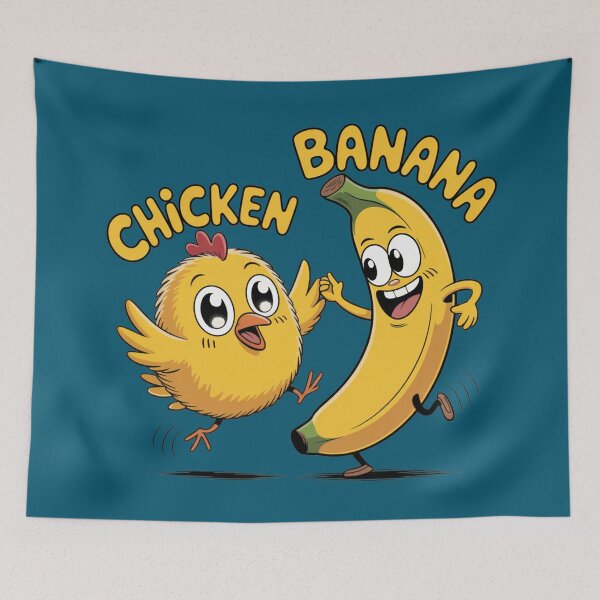 Item preview, FLUFFY CHICKEN BANANA designed and sold by SharingLove.