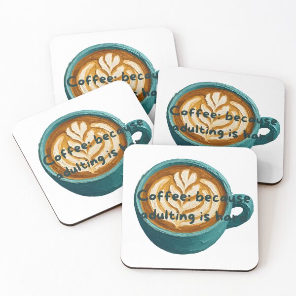 Item preview, Coffee: because adulting is hard designed and sold by SnugCozy.