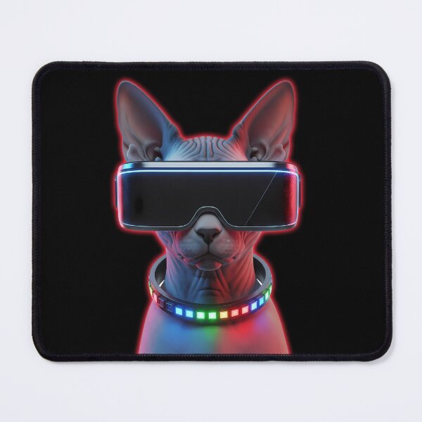 Item preview, Cyber Sphynx: Neon VR Goggles & LED Collar designed and sold by powersunlight.