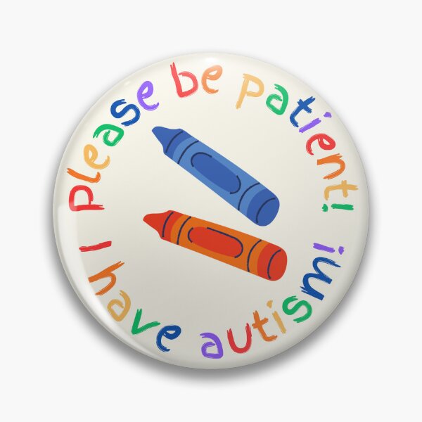 Item preview, I Have Autism Crayon Pin designed and sold by bendystylish.