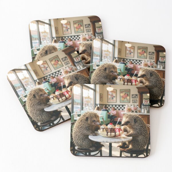 Item preview, Echidnas Share a Banana Split designed and sold by Tridentulus.