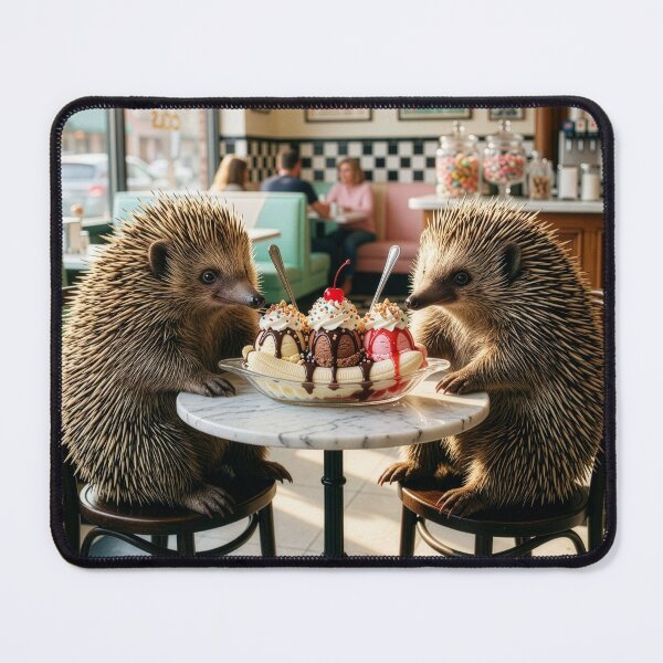 Item preview, Echidnas Share a Banana Split designed and sold by Tridentulus.