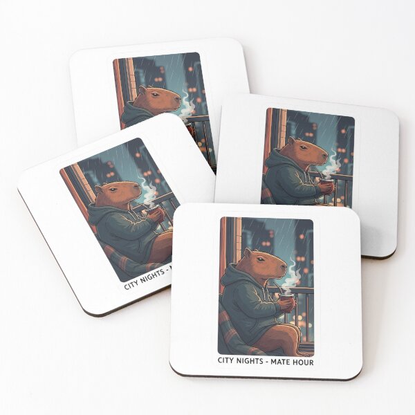 Item preview, Nighttime Capybara: Study at 3 AM designed and sold by Capi Chill Co.
