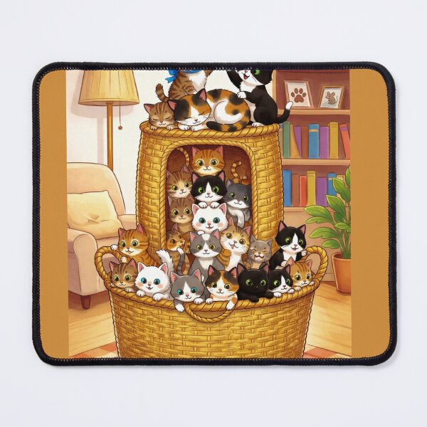 Item preview, Cozy Afternoon Kitten Basket designed and sold by digitalbob60.