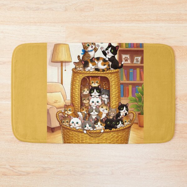 Item preview, Cozy Afternoon Kitten Basket  designed and sold by digitalbob60.
