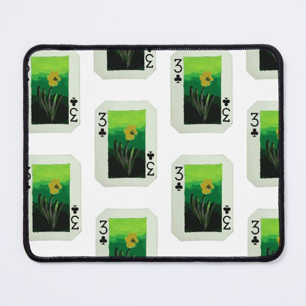 Item preview, Three of Clubs Playing Card (March Birth Flower) designed and sold by meera-r.