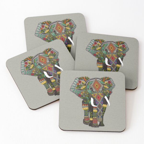 Item preview, floral elephant stone designed and sold by scrummy.