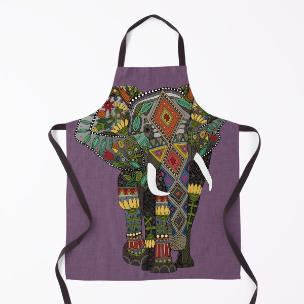 Item preview, floral elephant violet designed and sold by scrummy.