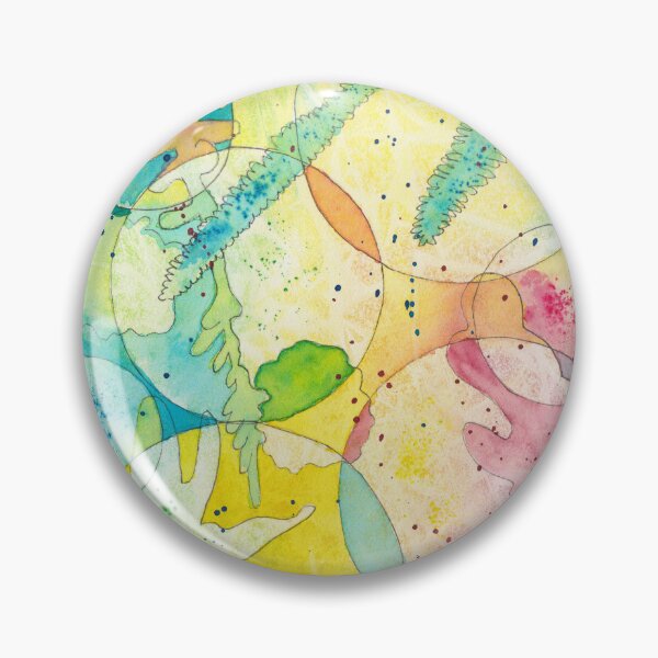 Item preview, Abstract Flowers with Circles and Angles II designed and sold by The Elderberry Blossom.
