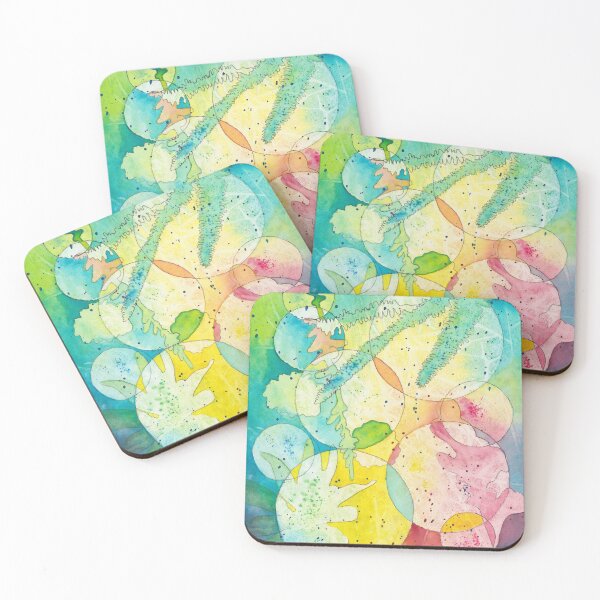 Item preview, Abstract Flowers with Circles and Angles II designed and sold by The Elderberry Blossom.