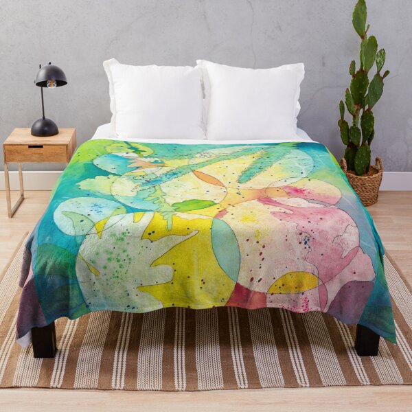 Item preview, Abstract Flowers with Circles and Angles II designed and sold by The Elderberry Blossom.