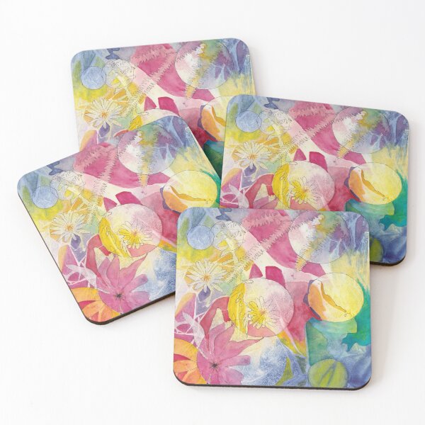 Item preview, Abstract Flowers with Circles and Angles designed and sold by The Elderberry Blossom.