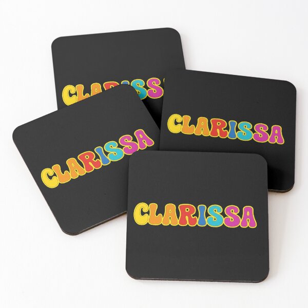 Item preview, ❤️ Clarissa Personalized Name Wavy Retro Shirt, Coffee Mug, Sticker Gift designed and sold by HelixPedia.