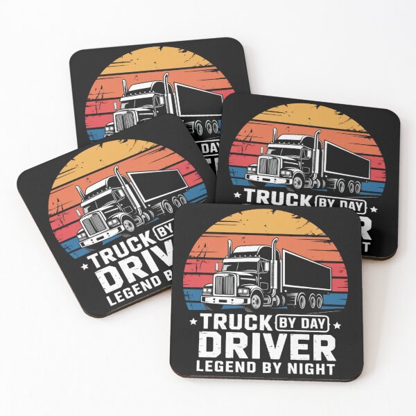 Item preview, Truck Driver by Day Legend by Night Funny Trucker Retro Vintage Design designed and sold by ChillDrop.