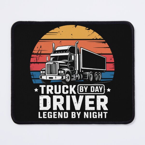 Item preview, Truck Driver by Day Legend by Night Funny Trucker Retro Vintage Design designed and sold by ChillDrop.