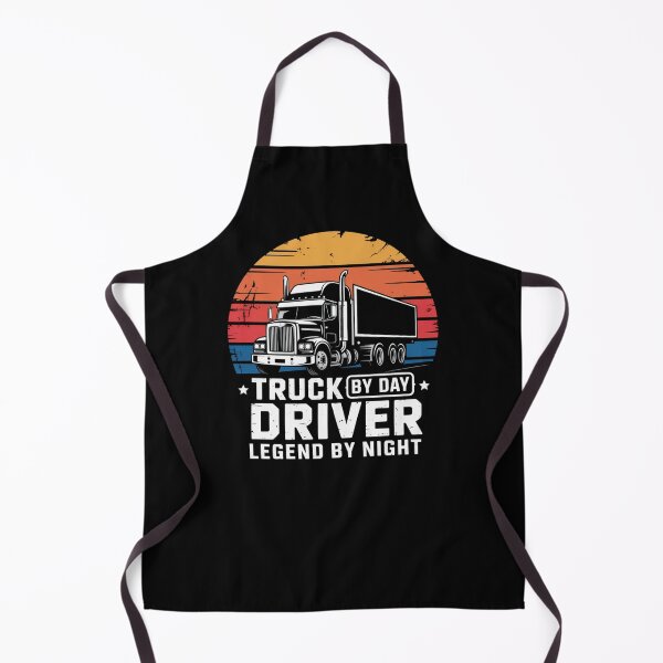 Item preview, Truck Driver by Day Legend by Night Funny Trucker Retro Vintage Design designed and sold by ChillDrop.