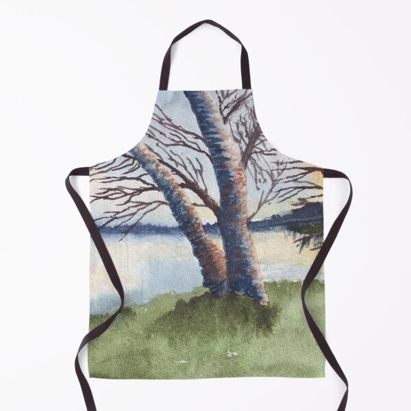 Item preview, Lakeside Birches at Dawn designed and sold by The Elderberry Blossom.
