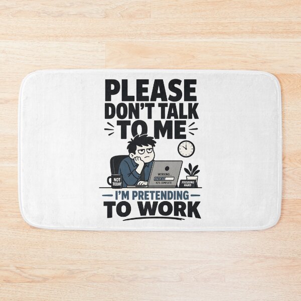 Item preview, Funny Work Shirt – Please Don’t Talk To Me I’m Pretending To Work Tee, Office Humor Shirt, Lazy Work Meme Graphic designed and sold by lamiarte.