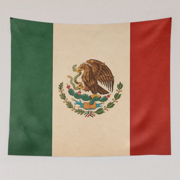 Item preview, Mexico Flag (Vintage) designed and sold by Junior-Design.