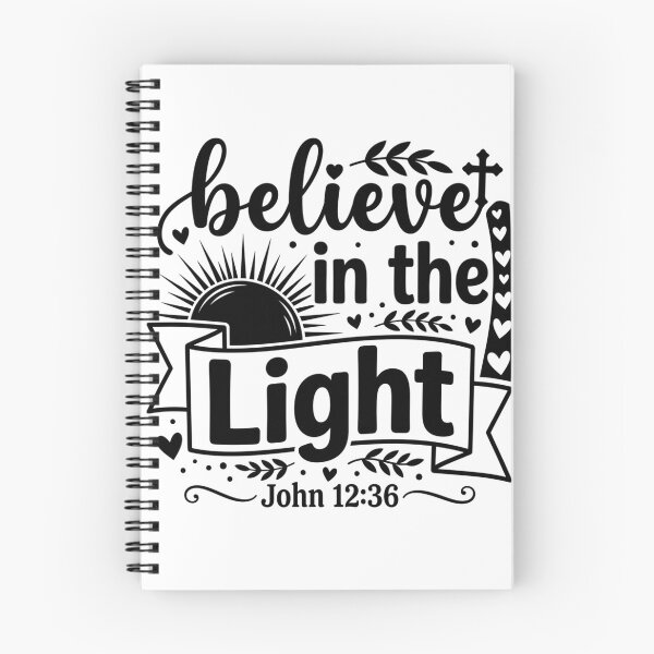 Item preview, Believe in the Light JOHN 12:36 - Minimalist Scripture Graphic designed and sold by Faithloveshop.
