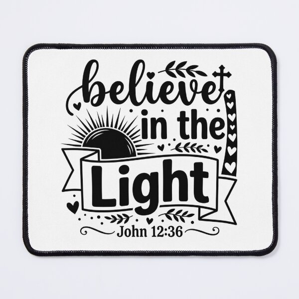 Item preview, Believe in the Light JOHN 12:36 - Minimalist Scripture Graphic designed and sold by Faithloveshop.