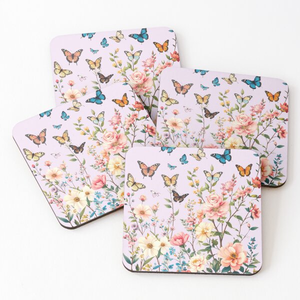 Item preview, Colourful Flowers and butterflies designed and sold by Creative Visualize.