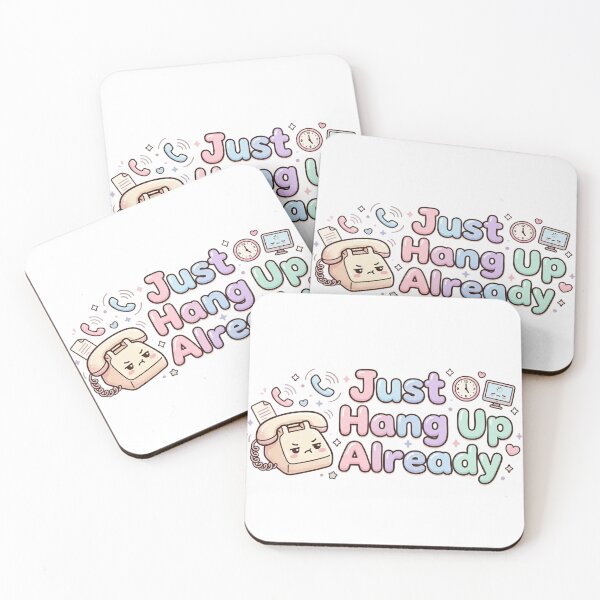 Item preview, Just Hang Up Already Kawaii Sticker | Funny Office Humor Cute Phone Aesthetic designed and sold by Eart98.