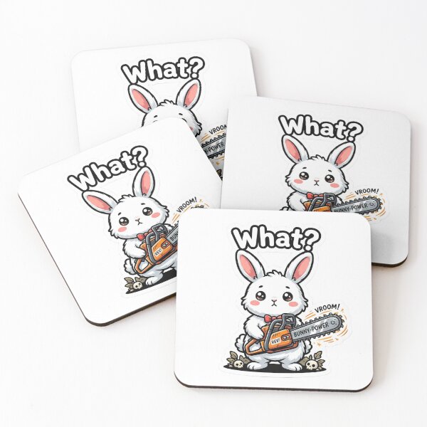 Item preview, Bunny What? Cute Bunny With Chainsaw designed and sold by yamer-merya.