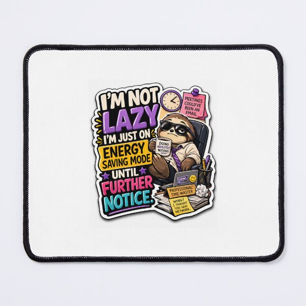 Item preview, Funny Office Sloth Sticker designed and sold by AmbiM.