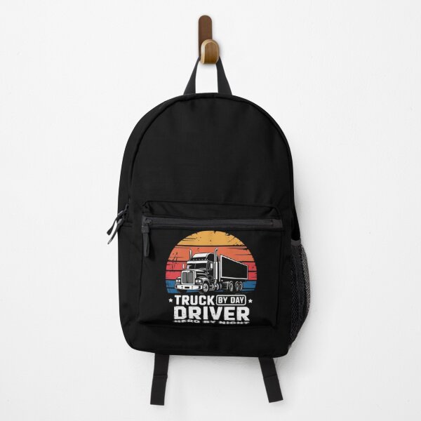 Item preview, Truck Driver by Day Hero by Night Funny Trucker Retro Vintage Design designed and sold by ChillDrop.