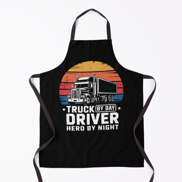Item preview, Truck Driver by Day Hero by Night Funny Trucker Retro Vintage Design designed and sold by ChillDrop.