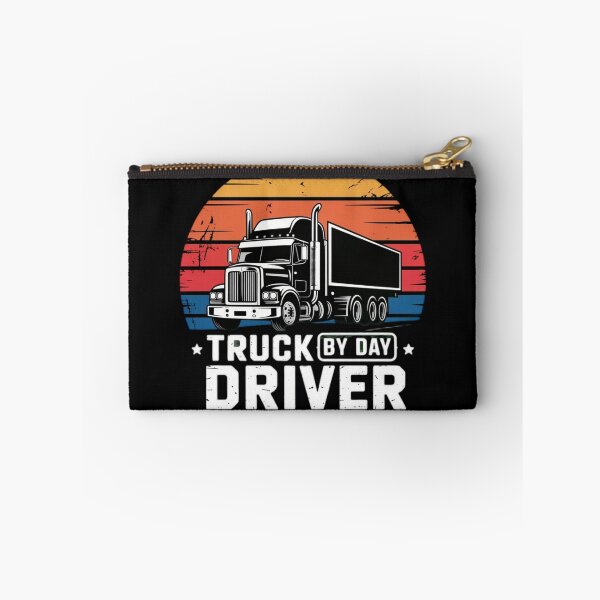 Item preview, Truck Driver by Day Hero by Night Funny Trucker Retro Vintage Design designed and sold by ChillDrop.