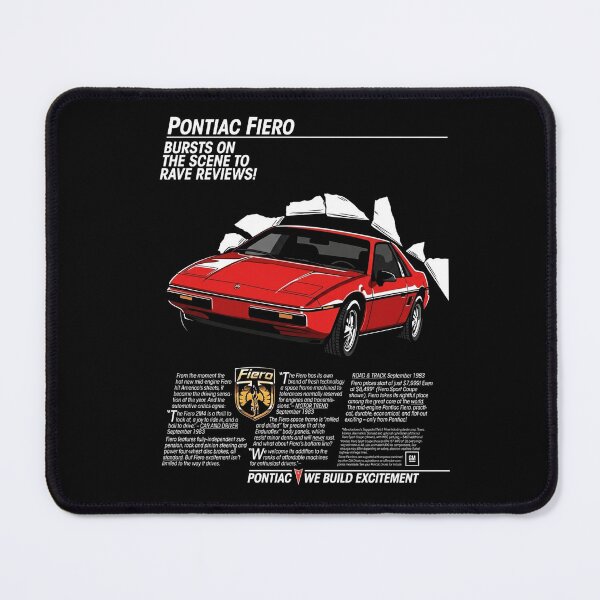 Item preview, 1984 Pontiac Fiero 2M4 – Retro Burst Scene Vintage Ad Poster designed and sold by Stinky Lincy's Apparel Company.