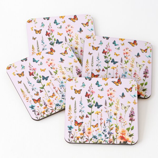 Item preview, colourful Flowers and butterflies designed and sold by Creative Visualize.