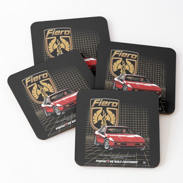 Item preview, Pontiac Fiero 2M4 – Retro 80s Mid-Engine Sports Car Poster designed and sold by Stinky Lincy's Apparel Company.