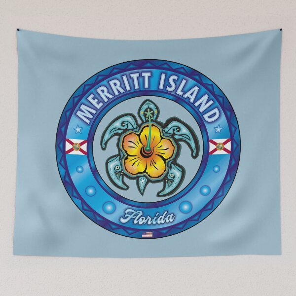 Item preview, Merritt Island Florida sea turtle hibiscus designed and sold by studioss76.