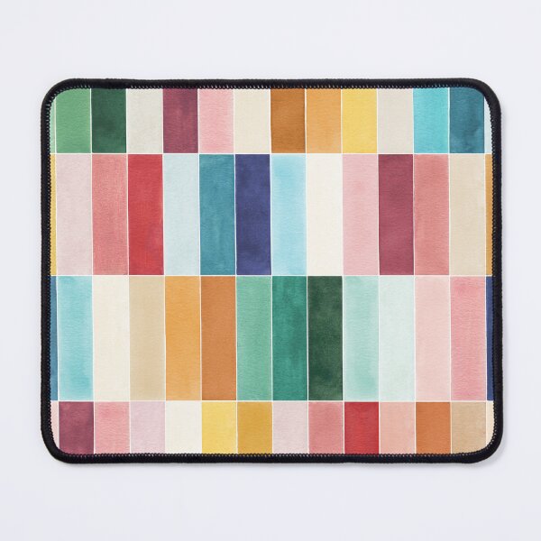 Item preview, Colorful Summer Stripes - Multicolored Rectangular Tiles designed and sold by ninoladesign.
