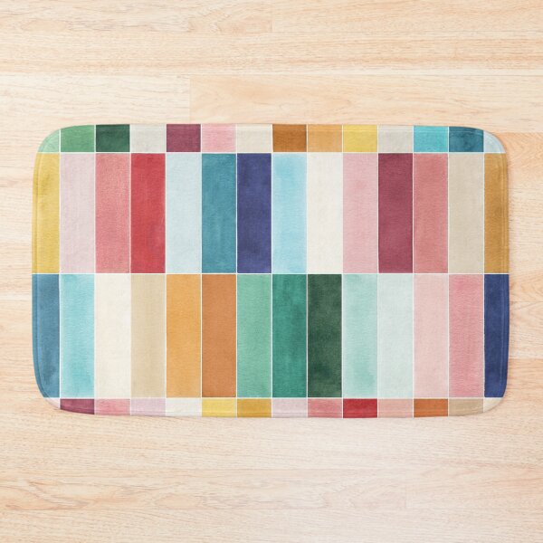 Item preview, Colorful Summer Stripes - Multicolored Rectangular Tiles designed and sold by ninoladesign.