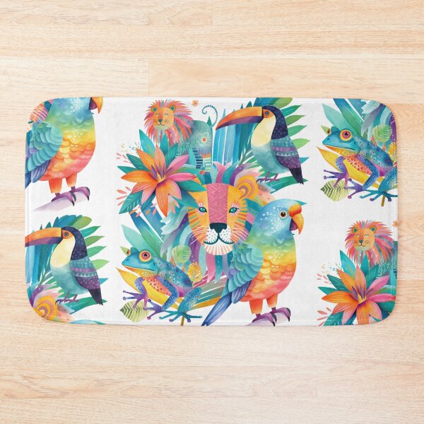 Item preview, Whimsical Jungle Animal Illustration in Colorful Pastels designed and sold by Szpaku desart .