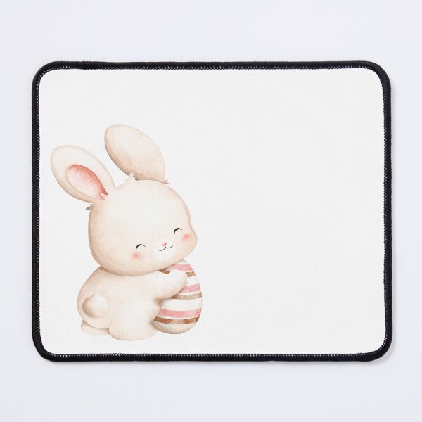 Item preview, Watercolor Easter Bunny with Pastel Eggs - Adorable Spring Holiday Gift designed and sold by FuzionRaptor.