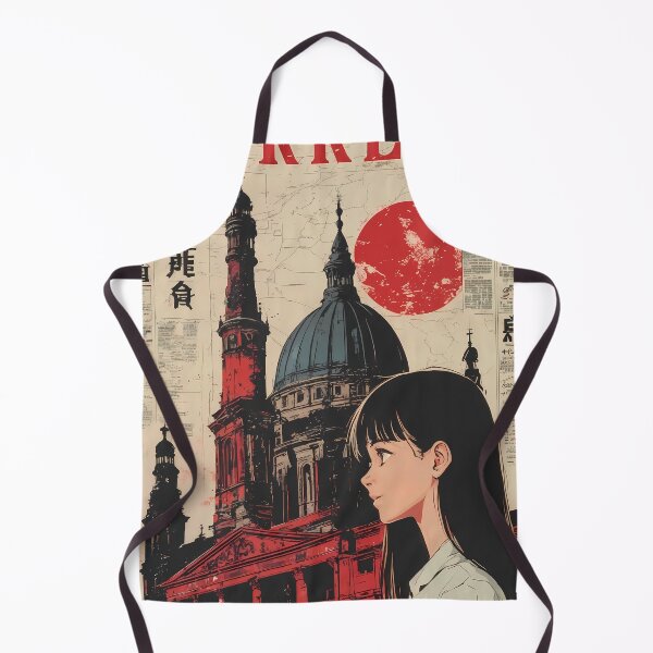 Item preview, Berlin Cathedral Retro Japanese Travel Poster with Anime Girl – Berlin Germany designed and sold by JacksoonLester.