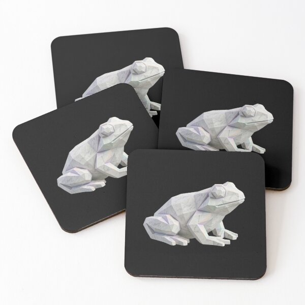Item preview, Premium White Marble Frog – Stylish Sticker for Laptop Users designed and sold by bsbd-action.