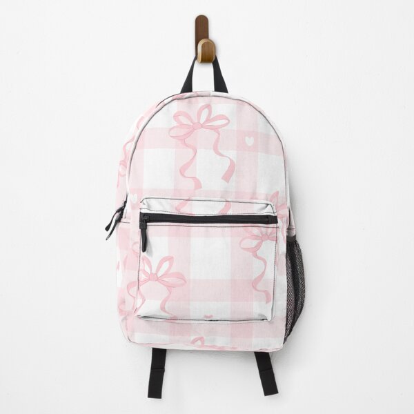 Item preview, Pink Gingham Bow Pattern Coquette Aesthetic Cute Design designed and sold by Hannah-Yei.