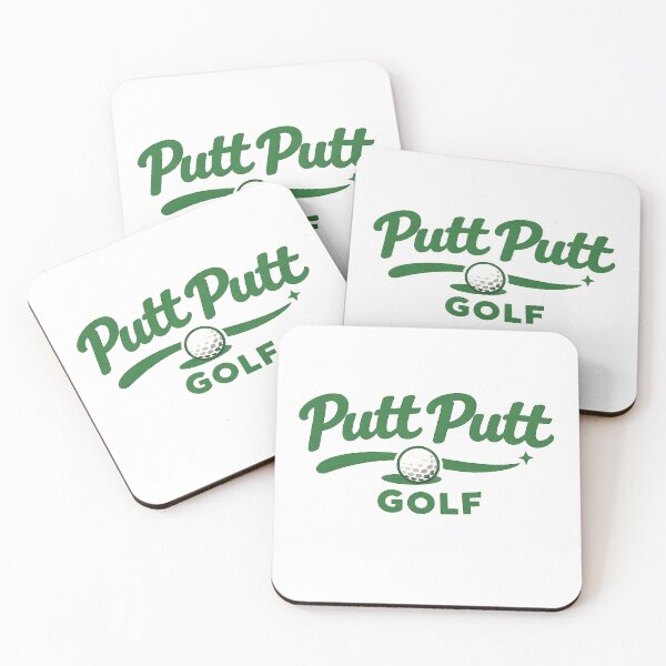 Item preview, Putt Putt Golf Retro Script Logo – Mini Golf Fun Design designed and sold by EastEndTownie.