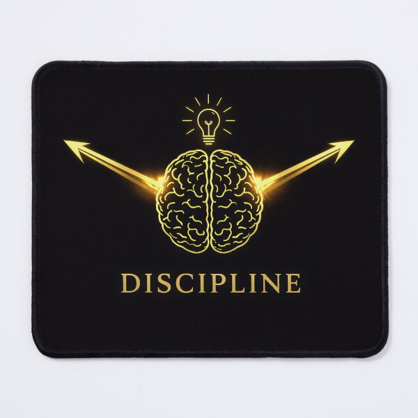 Item preview, Luxury Discipline Mindset Brain Design – Gold Focus & Self Control Shirt designed and sold by HB7-production.